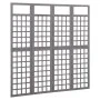 Biombo/Enrejado de 4 paneles madera de abeto gris 161x180 cm de vidaXL, Divisores de ambientes - Ref: Foro24-316487, Precio: ...