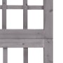 Biombo/Enrejado de 4 paneles madera de abeto gris 161x180 cm de vidaXL, Divisores de ambientes - Ref: Foro24-316487, Precio: ...