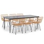 Juego de comedor de jardín 7 piezas ratán sintético en Conjuntos de jardín | Comprar online en Foru.es