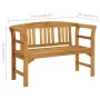 Banco de jardín madera de acacia maciza 114 cm de vidaXL, Bancos de jardín - Ref: Foro24-316497, Precio: 131,41 €, Descuento: %