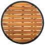 Mesa de centro ratán sintético y madera maciza de acacia 60 cm de vidaXL, Mesas de jardín - Ref: Foro24-316509, Precio: 42,92...