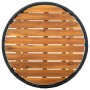 Mesa de centro ratán sintético y madera maciza de acacia 60 cm de vidaXL, Mesas de jardín - Ref: Foro24-316509, Precio: 42,85...