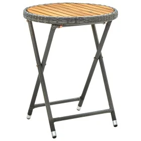 Synthetic rattan and solid acacia wood coffee table 60 cm by vidaXL, Garden tables - Ref: Foro24-316510, Price: 59,45 €, Disc...