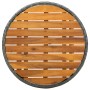 Mesa de centro ratán sintético y madera maciza de acacia 60 cm de vidaXL, Mesas de jardín - Ref: Foro24-316510, Precio: 59,50...