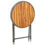 Mesa de centro ratán sintético y madera maciza de acacia 60 cm de vidaXL, Mesas de jardín - Ref: Foro24-316510, Precio: 59,50...