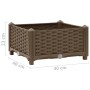 Arriate 40x40x23 cm polipropileno de vidaXL, Maceteros y jardineras - Ref: Foro24-316511, Precio: 28,81 €, Descuento: %