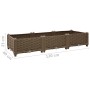 Arriate 120x40x23 cm polipropileno de vidaXL, Maceteros y jardineras - Ref: Foro24-316513, Precio: 50,41 €, Descuento: %