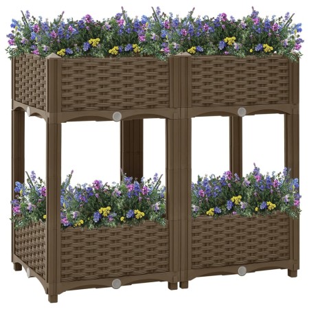 Arriate 80x40x71 cm polipropileno de vidaXL, Maceteros y jardineras - Ref: Foro24-316520, Precio: 75,92 €, Descuento: %