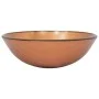 Lavabo grifo tapón pulsador cristal templado marrón de vidaXL, Lavabos - Ref: Foro24-3098455, Precio: 90,90 €, Descuento: %