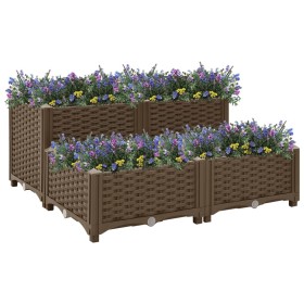 Arriate 80x80x38 cm polipropileno de vidaXL, Maceteros y jardineras - Ref: Foro24-316523, Precio: 60,17 €, Descuento: %