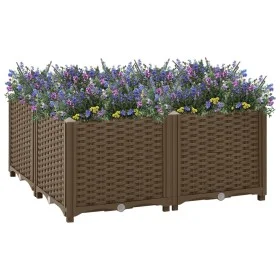 Arriate de polipropileno 80x80x38 cm de vidaXL, Maceteros y jardineras - Ref: Foro24-316525, Precio: 72,03 €, Descuento: %