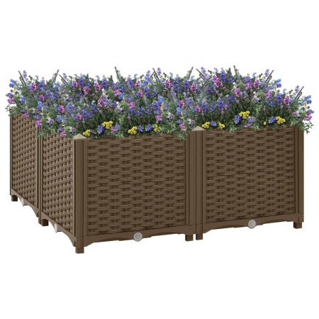 Arriate de polipropileno 80x80x38 cm de vidaXL, Maceteros y jardineras - Ref: Foro24-316525, Precio: 58,70 €, Descuento: %