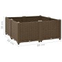 Arriate de polipropileno 80x80x38 cm de vidaXL, Maceteros y jardineras - Ref: Foro24-316525, Precio: 58,70 €, Descuento: %