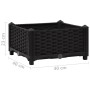 Arriate 40x40x23 cm polipropileno de vidaXL, Maceteros y jardineras - Ref: Foro24-316526, Precio: 30,95 €, Descuento: %