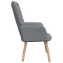 Sillón de relax con taburete tela gris claro de vidaXL, Sillones - Ref: Foro24-327930, Precio: 153,14 €, Descuento: %