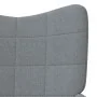 Relax armchair with light gray fabric footstool by vidaXL, Armchairs - Ref: Foro24-327930, Price: 150,34 €, Discount: %