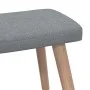 Relax armchair with light gray fabric footstool by vidaXL, Armchairs - Ref: Foro24-327930, Price: 150,34 €, Discount: %