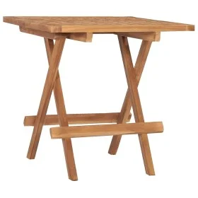 Folding garden table solid teak wood 50x50x50 cm by vidaXL, Garden tables - Ref: Foro24-315454, Price: 54,66 €, Discount: %