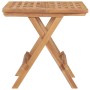 Mesa plegable de jardín madera maciza de teca 50x50x50 cm de vidaXL, Mesas de jardín - Ref: Foro24-315454, Precio: 59,19 €, D...