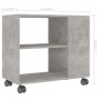 Mesa auxiliar de madera contrachapada gris hormigón 70x35x55 cm de vidaXL, Mesas auxiliares - Ref: Foro24-802124, Precio: 46,...