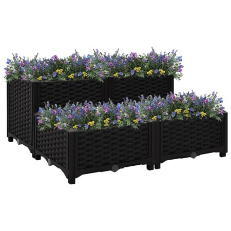 Arriate 80x80x38 cm polipropileno de vidaXL, Maceteros y jardineras - Ref: Foro24-316538, Precio: 68,74 €, Descuento: %