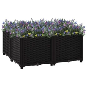 Flower bed 80x80x38 cm polypropylene by vidaXL, Pots and planters - Ref: Foro24-316540, Price: 62,01 €, Discount: %