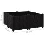 Arriate 80x80x38 cm polipropileno de vidaXL, Maceteros y jardineras - Ref: Foro24-316540, Precio: 67,91 €, Descuento: %