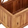 Arriate de jardín con enrejado madera de acacia de vidaXL, Maceteros y jardineras - Ref: Foro24-316541, Precio: 69,08 €, Desc...