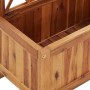 Arriate de jardín con enrejado madera de acacia de vidaXL, Maceteros y jardineras - Ref: Foro24-316541, Precio: 73,46 €, Desc...