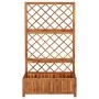 Arriate con enrejado madera maciza de acacia 85x38x150 cm de vidaXL, Maceteros y jardineras - Ref: Foro24-316542, Precio: 135...