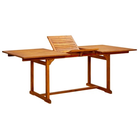 Mesa de comedor jardín madera maciza acacia (150-200)x100x75cm de vidaXL, Mesas de jardín - Ref: Foro24-316564, Precio: 332,9...