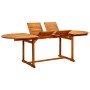 Mesa de comedor jardín madera maciza acacia (160-240)x100x75 cm de vidaXL, Mesas de jardín - Ref: Foro24-316565, Precio: 332,...