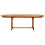 Mesa de comedor jardín madera maciza acacia (160-240)x100x75 cm de vidaXL, Mesas de jardín - Ref: Foro24-316565, Precio: 348,...