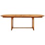 Mesa de comedor jardín madera maciza acacia (160-240)x100x75 cm de vidaXL, Mesas de jardín - Ref: Foro24-316565, Precio: 332,...