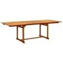 Garten-Esstisch aus massivem Akazienholz (160-240) x 100 x 75 cm von vidaXL, Gartentische - Ref: Foro24-316566, Preis: 358,03...