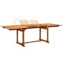 Garten-Esstisch aus massivem Akazienholz (160-240) x 100 x 75 cm von vidaXL, Gartentische - Ref: Foro24-316566, Preis: 358,03...