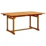 Garten-Esstisch aus massivem Akazienholz (160-240) x 100 x 75 cm von vidaXL, Gartentische - Ref: Foro24-316566, Preis: 358,03...