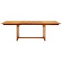 Mesa de comedor jardín madera maciza acacia (160-240)x100x75 cm de vidaXL, Mesas de jardín - Ref: Foro24-316566, Precio: 353,...