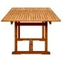 Garten-Esstisch aus massivem Akazienholz (160-240) x 100 x 75 cm von vidaXL, Gartentische - Ref: Foro24-316566, Preis: 358,03...