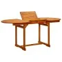 Mesa de comedor jardín madera maciza acacia (120-170)x80x75 cm de vidaXL, Mesas de jardín - Ref: Foro24-316567, Precio: 254,0...