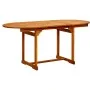 Mesa de comedor jardín madera maciza acacia (120-170)x80x75 cm de vidaXL, Mesas de jardín - Ref: Foro24-316567, Precio: 254,0...