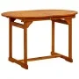 Mesa de comedor jardín madera maciza acacia (120-170)x80x75 cm de vidaXL, Mesas de jardín - Ref: Foro24-316567, Precio: 254,0...