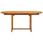 Mesa de comedor jardín madera maciza acacia (120-170)x80x75 cm de vidaXL, Mesas de jardín - Ref: Foro24-316567, Precio: 254,0...