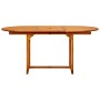Mesa de comedor jardín madera maciza acacia (120-170)x80x75 cm de vidaXL, Mesas de jardín - Ref: Foro24-316567, Precio: 252,9...