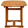 Mesa de comedor jardín madera maciza acacia (120-170)x80x75 cm de vidaXL, Mesas de jardín - Ref: Foro24-316567, Precio: 254,0...