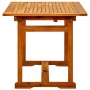 Mesa de comedor jardín madera maciza acacia (120-170)x80x75 cm de vidaXL, Mesas de jardín - Ref: Foro24-316568, Precio: 214,2...