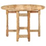 Mesa de comedor redonda de madera maciza de mango 110x76 cm de vidaXL, Mesas de cocina y de comedor - Ref: Foro24-321699, Pre...
