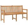 Banco de jardín de madera maciza de teca 150 cm de vidaXL, Bancos de jardín - Ref: Foro24-316623, Precio: 244,78 €, Descuento: %