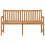 Banco de jardín de madera maciza de teca 150 cm de vidaXL, Bancos de jardín - Ref: Foro24-316623, Precio: 244,78 €, Descuento: %