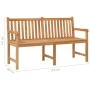 Solid teak wood garden bench 150 cm by vidaXL, garden benches - Ref: Foro24-316623, Price: 227,63 €, Discount: %